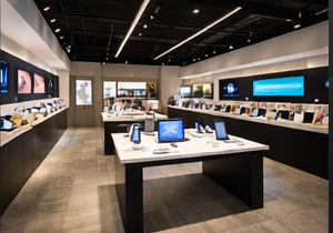 Nowoczesna realizacja wnętrza handlowego